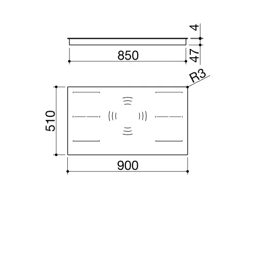 Варочная поверхность BARAZZA 1PIDS90N