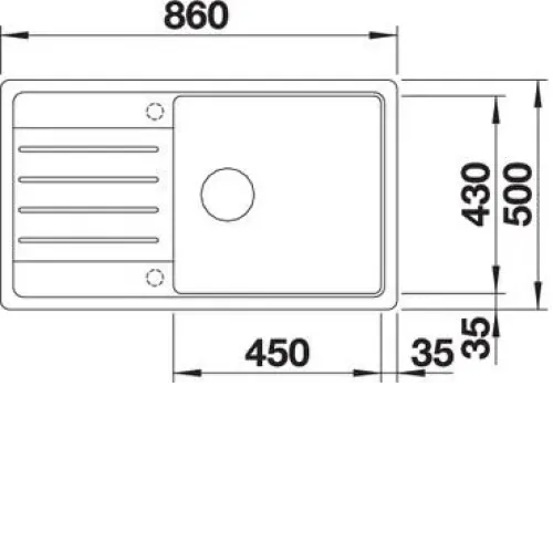 Кухонная мойка BLANCO LEGRA XL 6S антрацит (арт.523326)