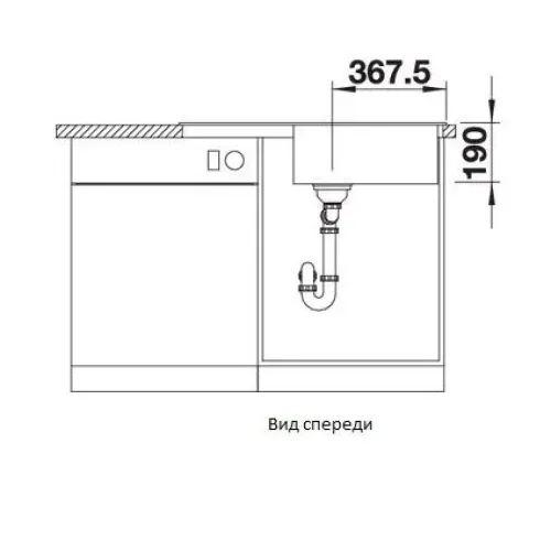 Кухонная мойка BLANCO LEGRA XL 6S антрацит (арт.523326)