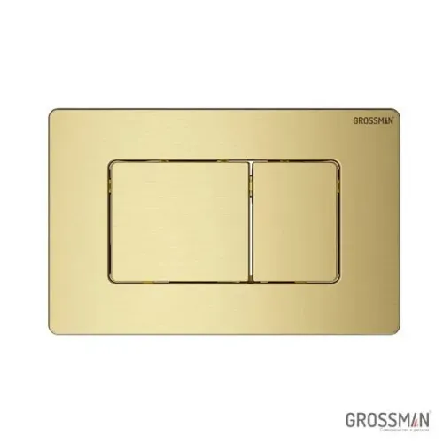 Комплект GROSSMAN инсталляция 900.K31.01.000 + клавиша смыва 700.K31.04.32M.32M золото сатиновый + унитаз GR-4414S