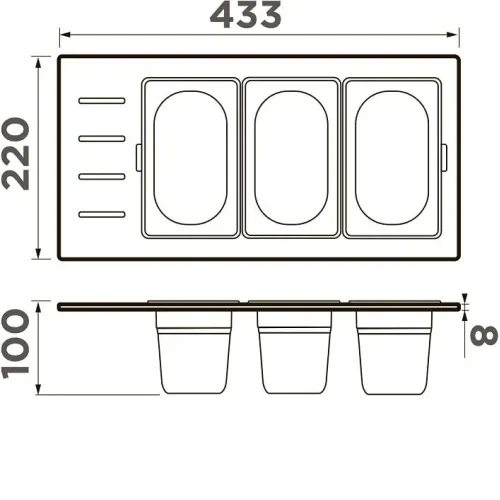 Контейнер OMOIKIRI DC-02-3-IN (4999078)