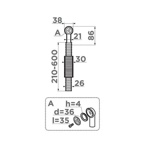 Сменный круглый перелив OMOIKIRI OV-1-R-GB (4998041)