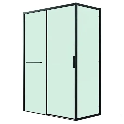 Душевое ограждение GROSSMAN 100.K33.05.120.21.00-200.K33.05.90.21.00 черный матовый