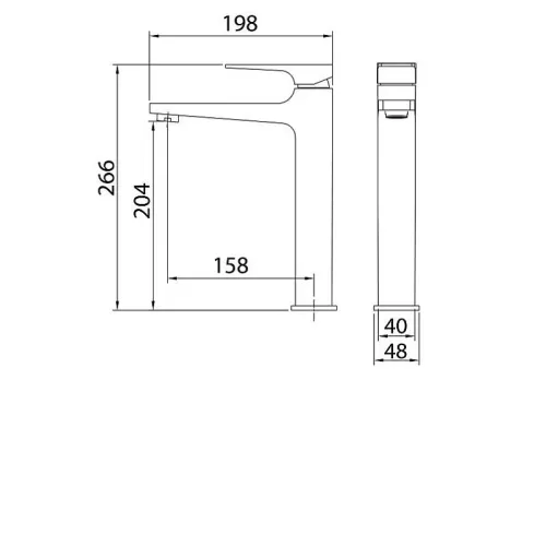Смеситель GROSSMAN Classic 520.K35.04.210 черный матовый