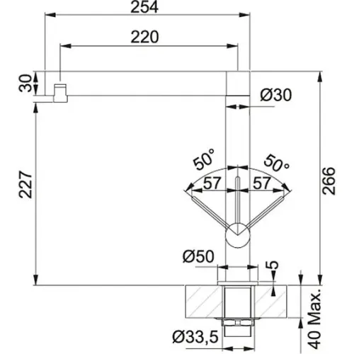 Смеситель FRANKE 115.0055.815 esprit хром 880