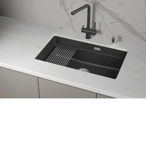 Кухонная мойка GRANULA KS-7303iU чёрный