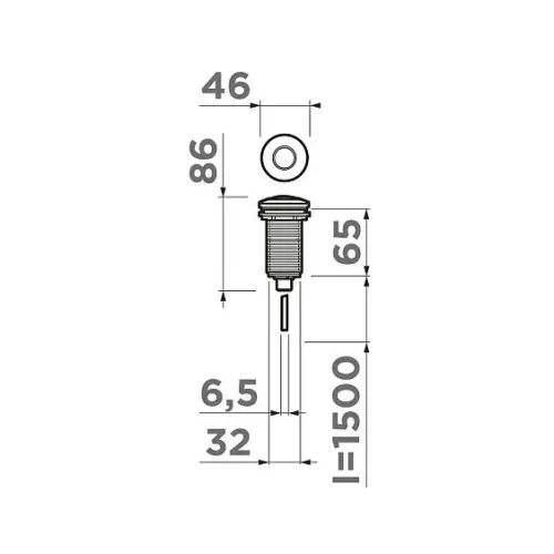 Пневматическая кнопка для измельчителя OMOIKIRI SW-01-C (4996060)