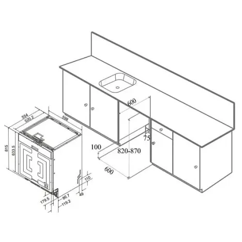 Посудомоечная машина MEFERI MDW6083 POWER
