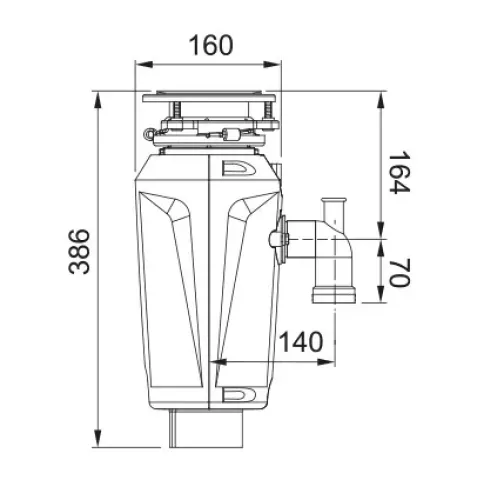 Измельчитель пищевых отходов FRANKE SLIM 100 (134.0715.095)