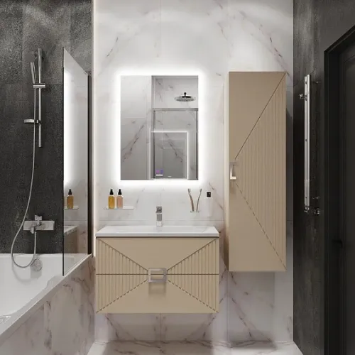 Пенал GROSSMAN ЛУКСОР 35 см бежевый матовый 303551