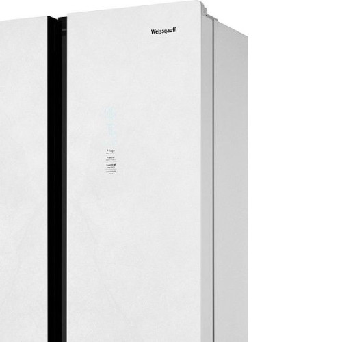 Холодильник WEISSGAUFF WCD 450 White Rock Glass NoFrost Inverter