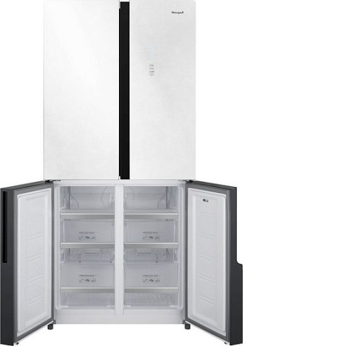 Холодильник WEISSGAUFF WCD 450 White Rock Glass NoFrost Inverter