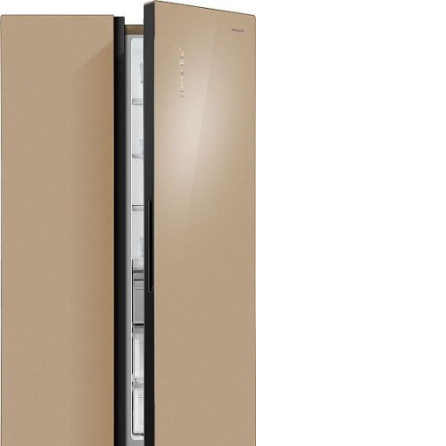 Холодильник WEISSGAUFF WSBS 1036 Inverter NoFrost Premium Сhampagne Glass