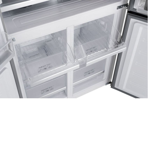 Холодильник WEISSGAUFF WCD 450 White Rock Glass NoFrost Inverter