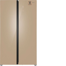 Холодильник WEISSGAUFF WSBS 1036 Inverter NoFrost Premium Сhampagne Glass