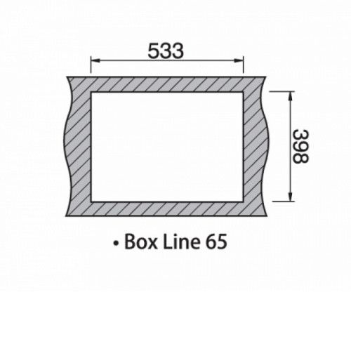 Кухонная мойка RODI box line 65 left unde
