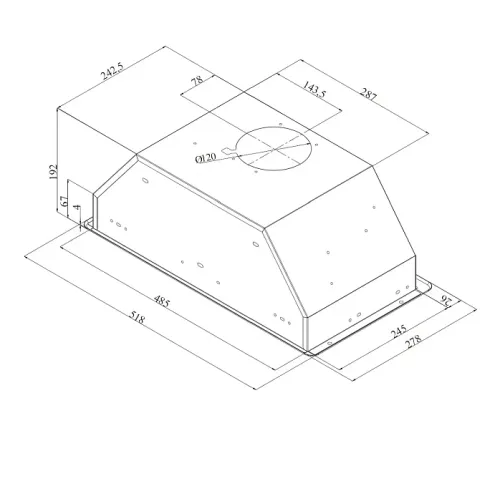 Вытяжка KORTING KHI 6393 W