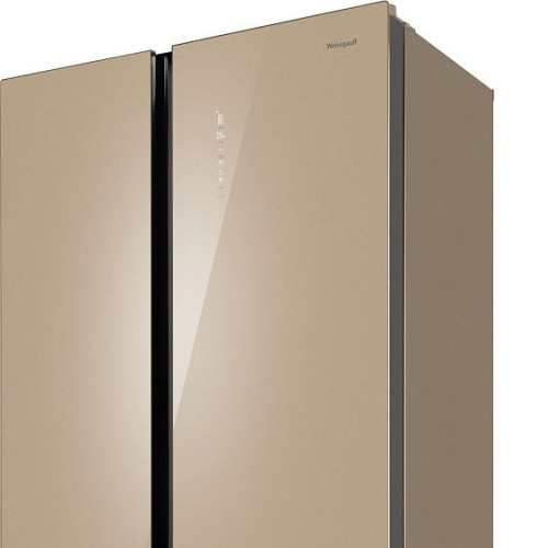 Холодильник WEISSGAUFF WSBS 1036 Inverter NoFrost Premium Сhampagne Glass