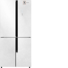 Холодильник WEISSGAUFF WCD 450 White Rock Glass NoFrost Inverter