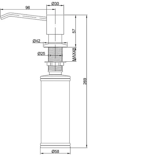 Дозатор PAULMARK Rein D002-AN