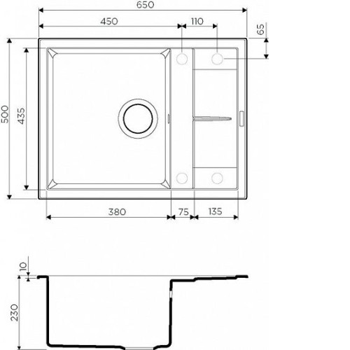 Кухонная мойка OMOIKIRI Sumi 65-EV (арт.4993676)
