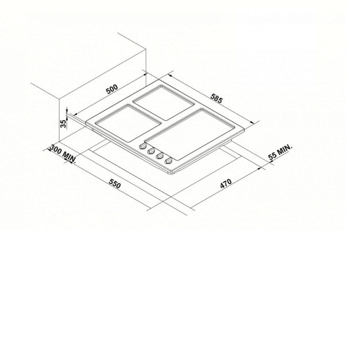 Поверхность KORTING hg 695 ctn