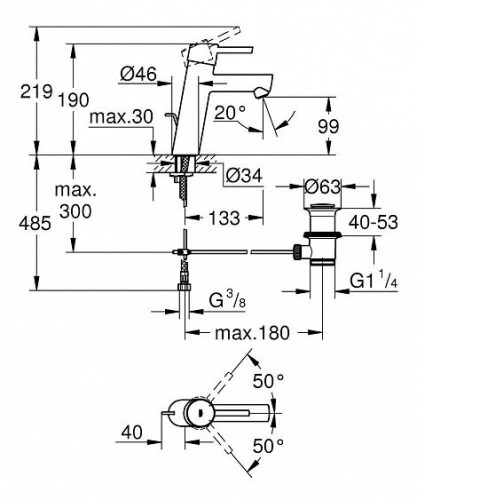Смеситель GROHE Concetto 23450001
