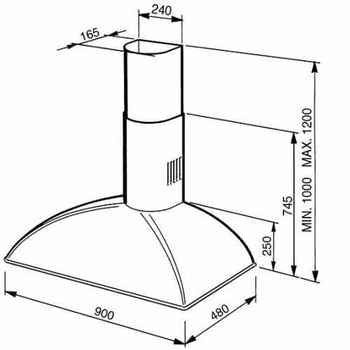 Вытяжка SMEG KSE89P9