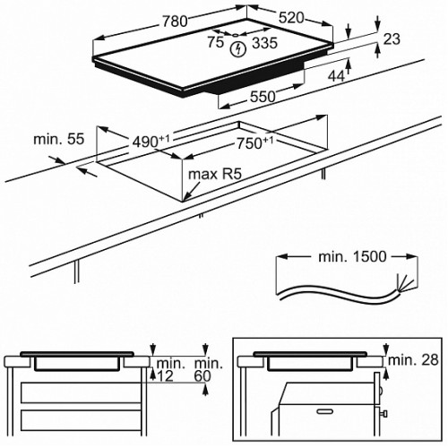 Варочная поверхность ELECTROLUX EIS84486
