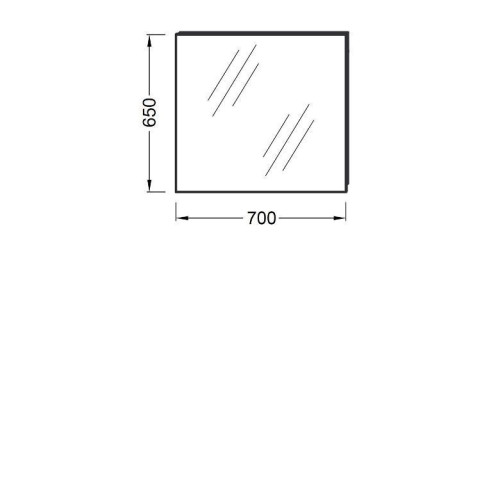 Зеркало JACOB DELAFON Odeon Up EB1082-NF 70х65 см