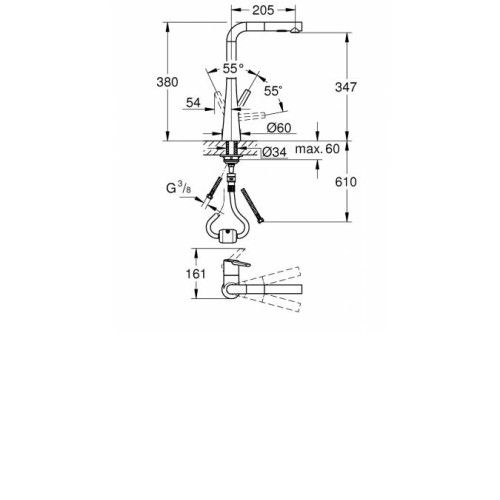 Смеситель GROHE Zedra 32553002