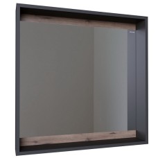 Зеркало GROSSMAN СМАРТ 70 см графит с полкой 207007
