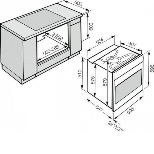 Духовой шкаф MIELE h 5461 bp ix