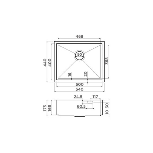 Кухонная мойка OMOIKIRI Kasen 54-16-LG (4997060)