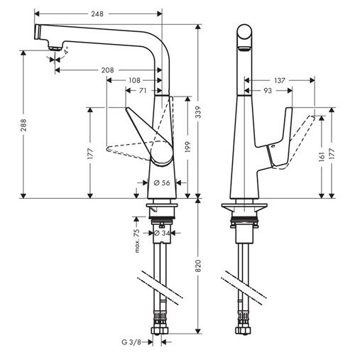 Смеситель HANSGROHE Talis S 72820800