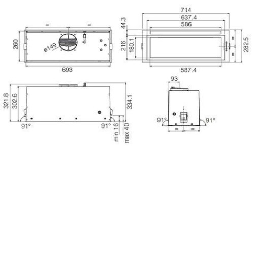 Вытяжка JET AIR PLANE LUX IX/A/72 (PRF0175761)