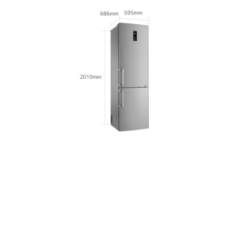 Холодильник LG GB-B60NSGFE серебристый