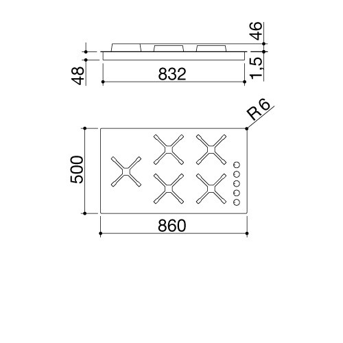 Варочная поверхность BARAZZA 1PSPF95