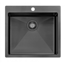 Кухонная мойка ZORG ZRN 5055 Nano PVD Gunblack
