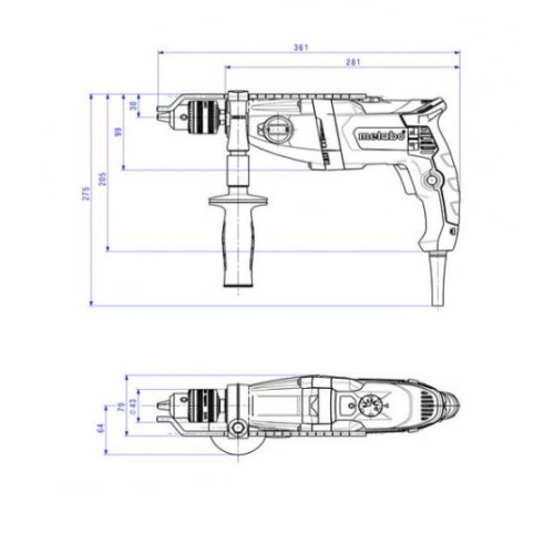 Дрель Metabo SBE 780-2 600781000