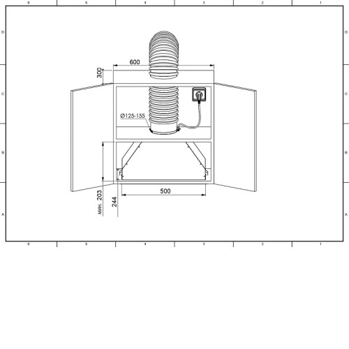 Вытяжка ZUGEL ZHI522X