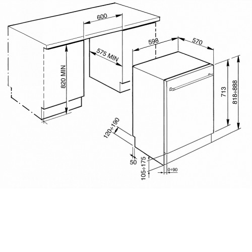 Посудомоечная машина SMEG STX13OL1