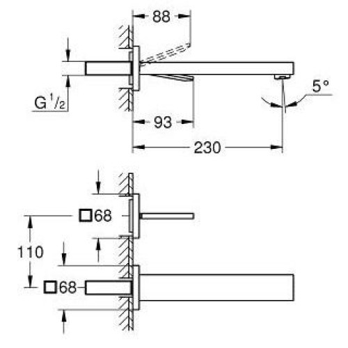 Смеситель GROHE Eurocube Joy 19998000 хром