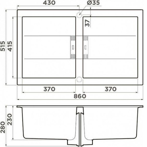 Кухонная мойка OMOIKIRI Banzen 86-2-WH Artceramic/белый (4993317)