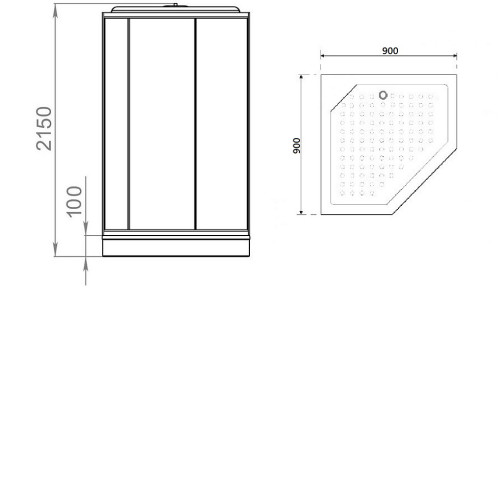 Душевая кабина PARLY P911F