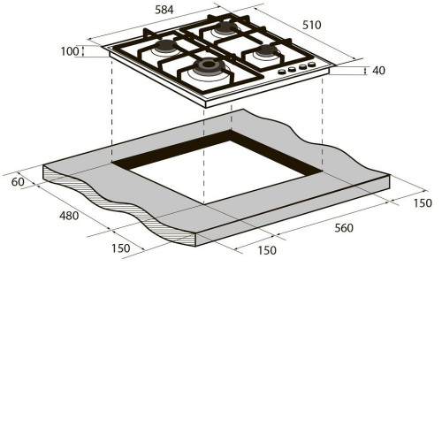 Варочная поверхность ZUGEL ZGH601B