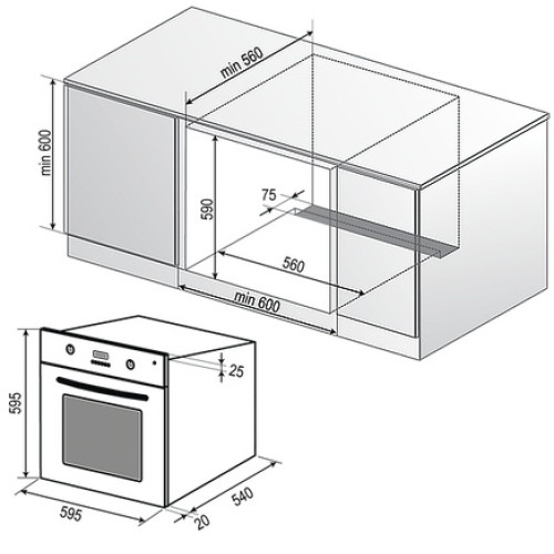 Духовой шкаф RAINFORD RBO-2617 Inox