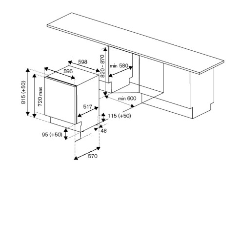 Посудомоечная машина BERTAZZONI DW6083PRT
