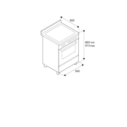 Плита BERTAZZONI PRO64L1EXT