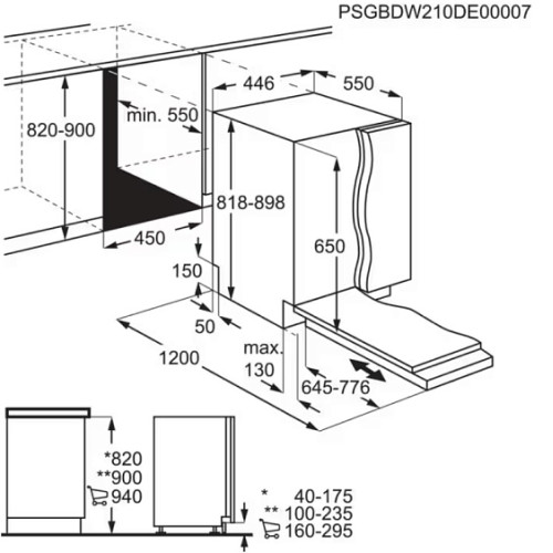 Посудомоечная машина AEG FSE 62417 P